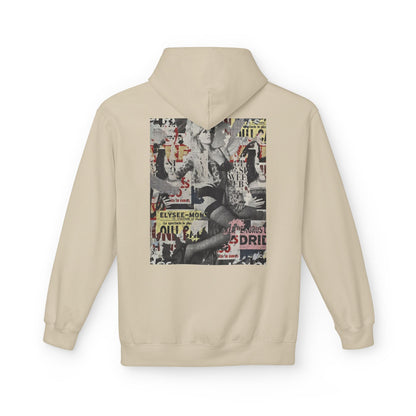 Vintage Graphic Unisex Midweight Fleece Hoodie - Soft Comfortable Layering