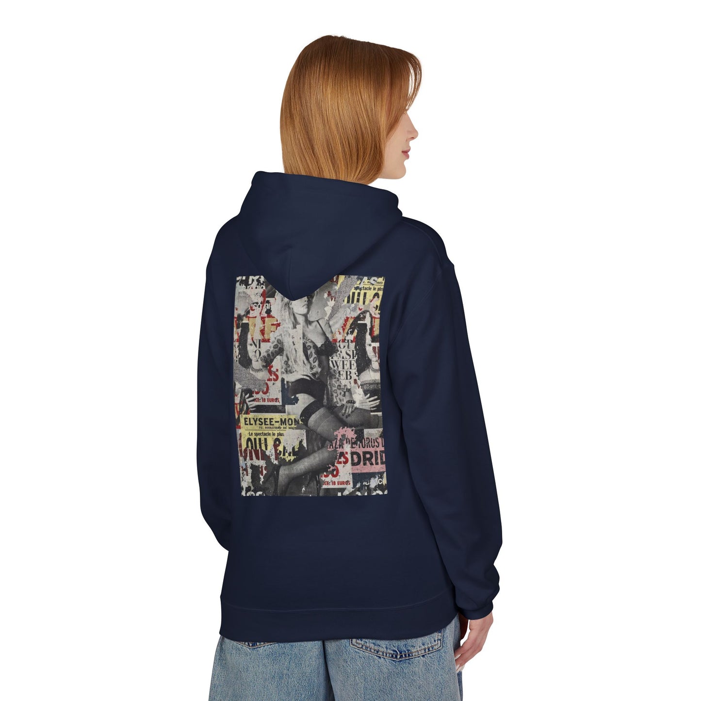 Vintage Graphic Unisex Midweight Fleece Hoodie - Soft Comfortable Layering