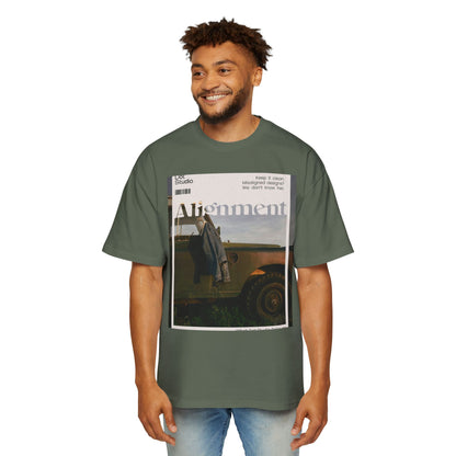 Alignment Vintage Jeep Graphic Tee – Men's Oversized Photo Print