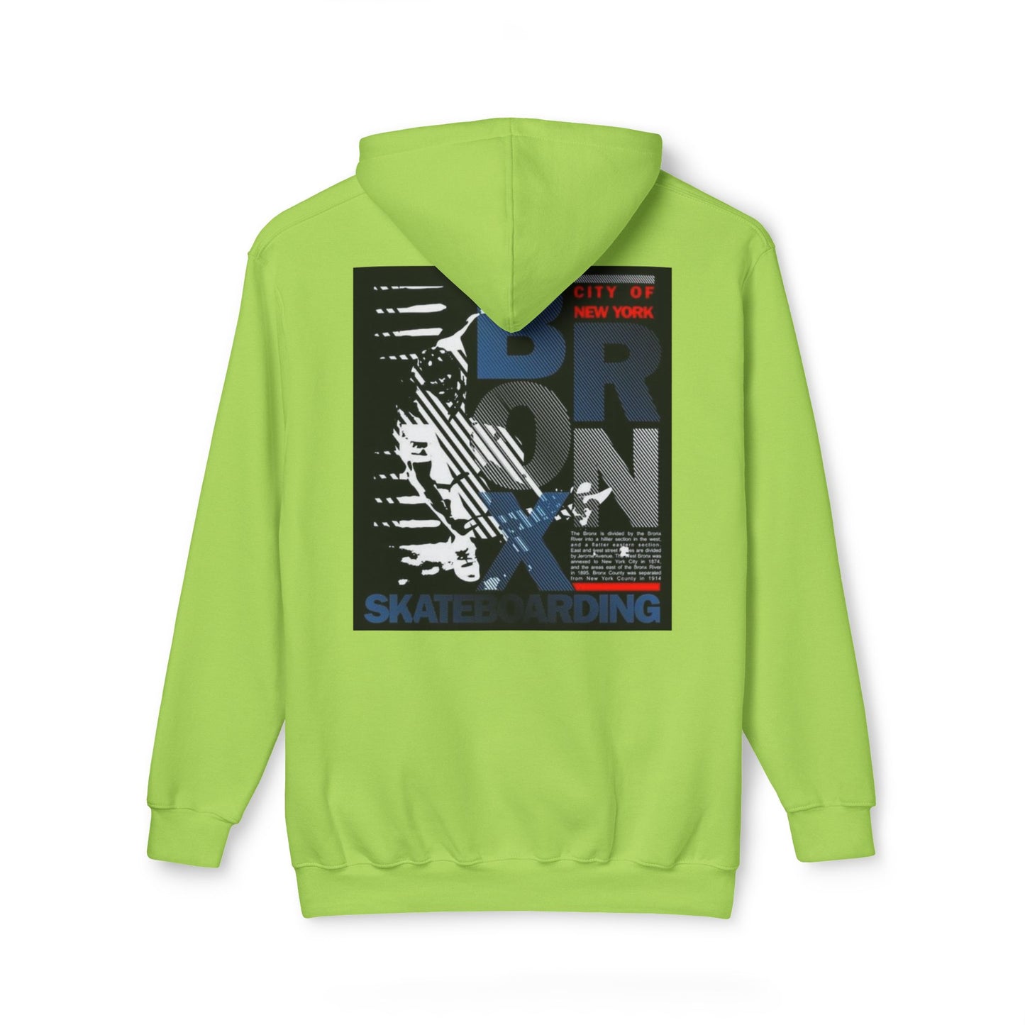 Bronx Skateboarding Unisex Hooded Sweatshirt | Urban Fashion, Gift for Skaters, Casual Streetwear, Graphic Hoodie, Cool Layering Piece