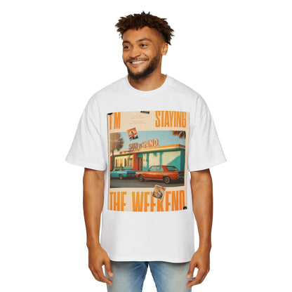 Weekend Vibes Tee — "I'm Staying the Weekend" Retro Diner Graphic T-Shirt