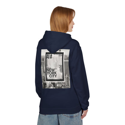 Happy Vibes Unisex Fleece Hoodie - Smiley Face Design