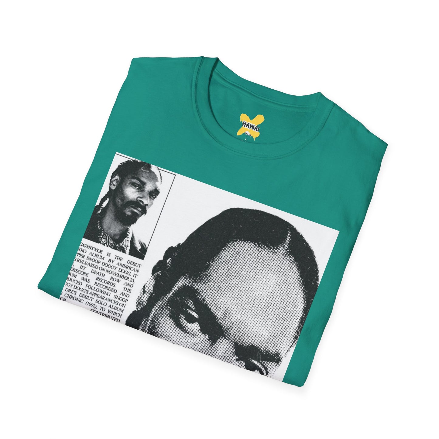 Retro Hip-Hop Unisex Softstyle T-Shirt with Snoop Dogg Design