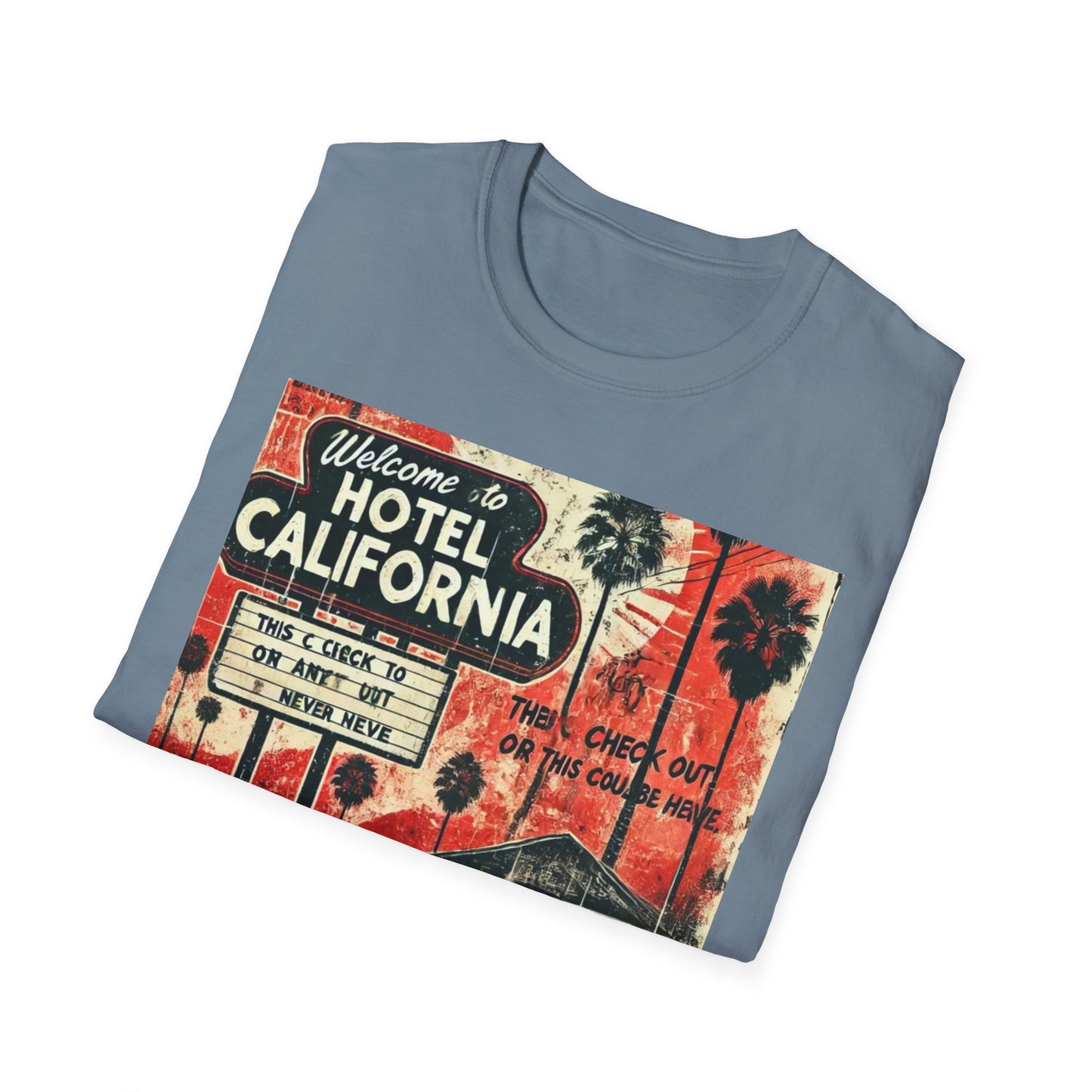 Vintage Hotel California Graphic T-Shirt – Perfect for Music Lovers
