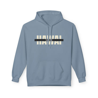 Happy Vibes Unisex Fleece Hoodie - Smiley Face Design