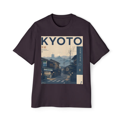 Kyoto Vintage Travel Tee — Japanese Street Scene Graphic T-Shirt