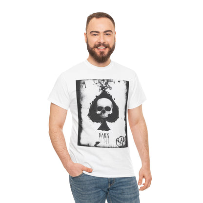 Gothic Skull Graphic Tee - Unisex Heavy Cotton T-Shirt