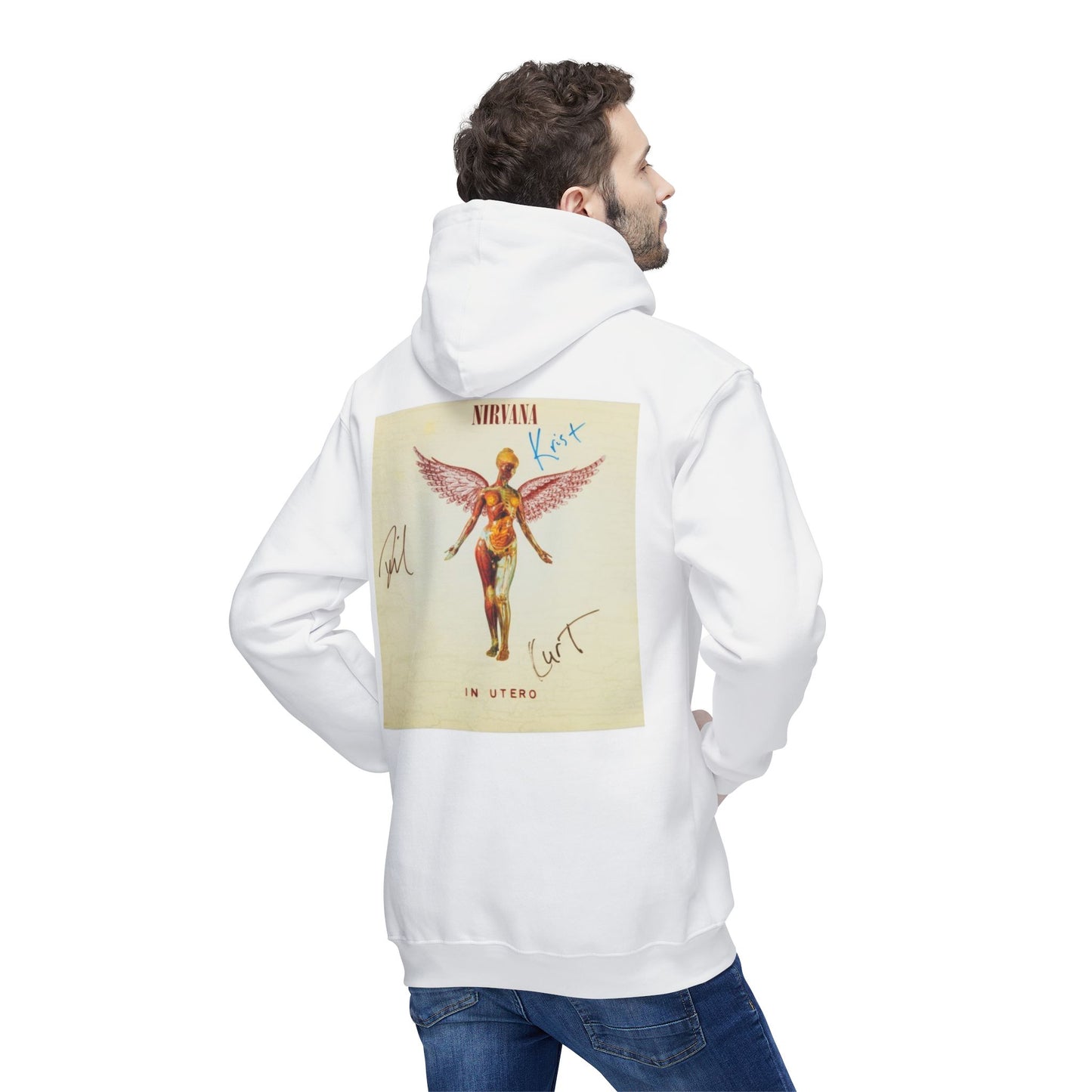 Kurt Cobain Inspired Unisex Hooded Sweatshirt - Alternative Music Apparel