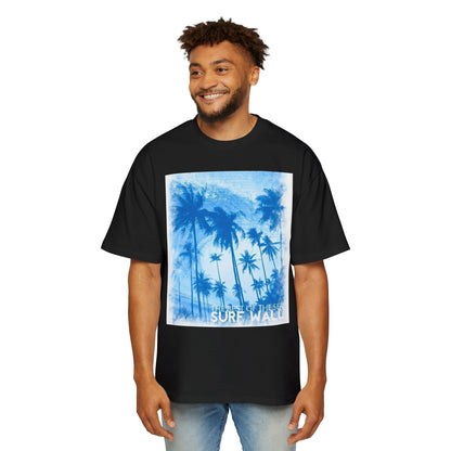 Surf Palm Tee — Blue Tropical Graphic T-Shirt