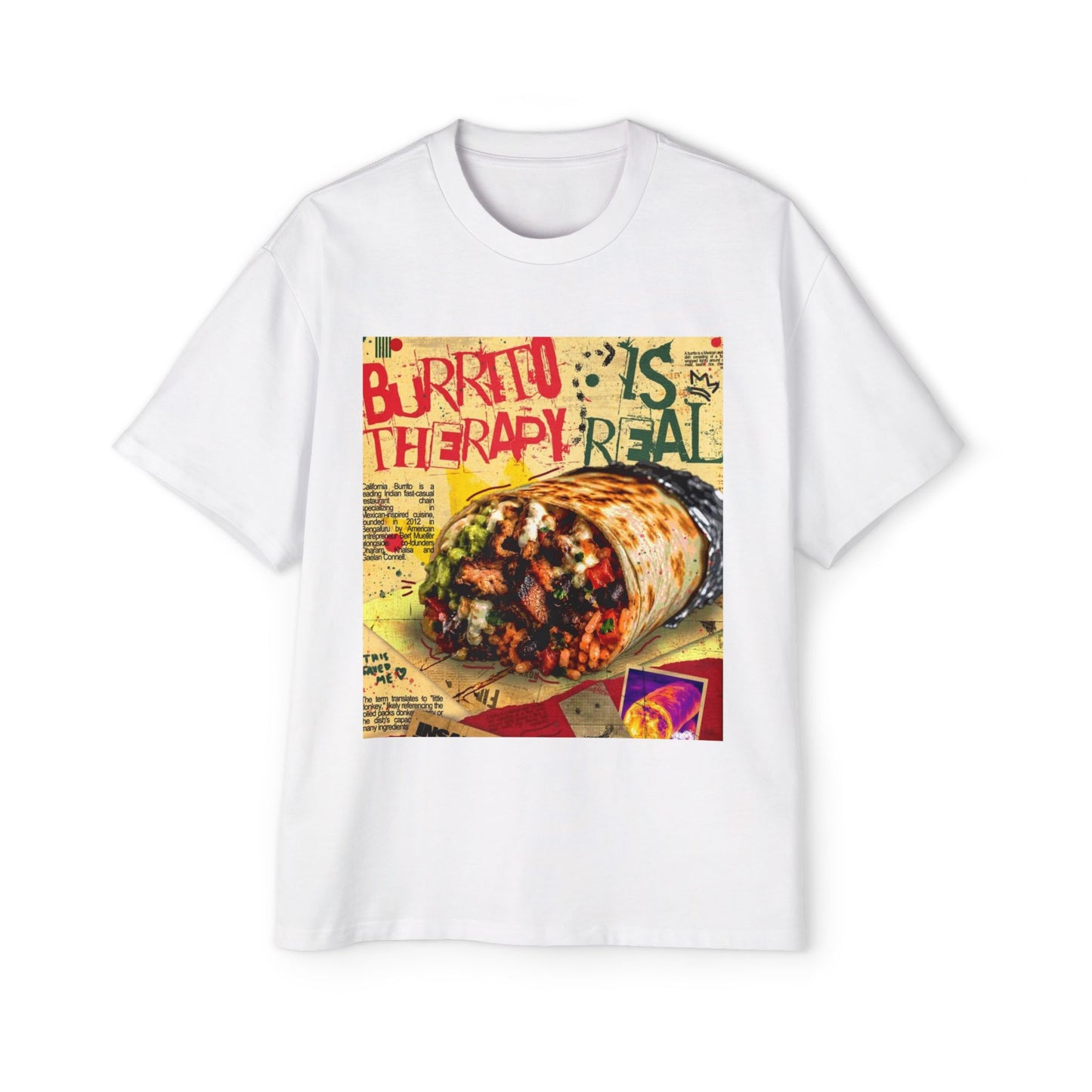 Burrito Is Therapy Tee — Funny Food Graphic T-Shirt