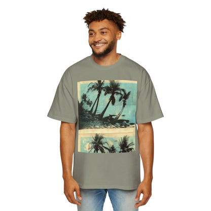 T-Shirt — Vintage Palm Beach Graphic Tee (Retro Tropical Sunset)