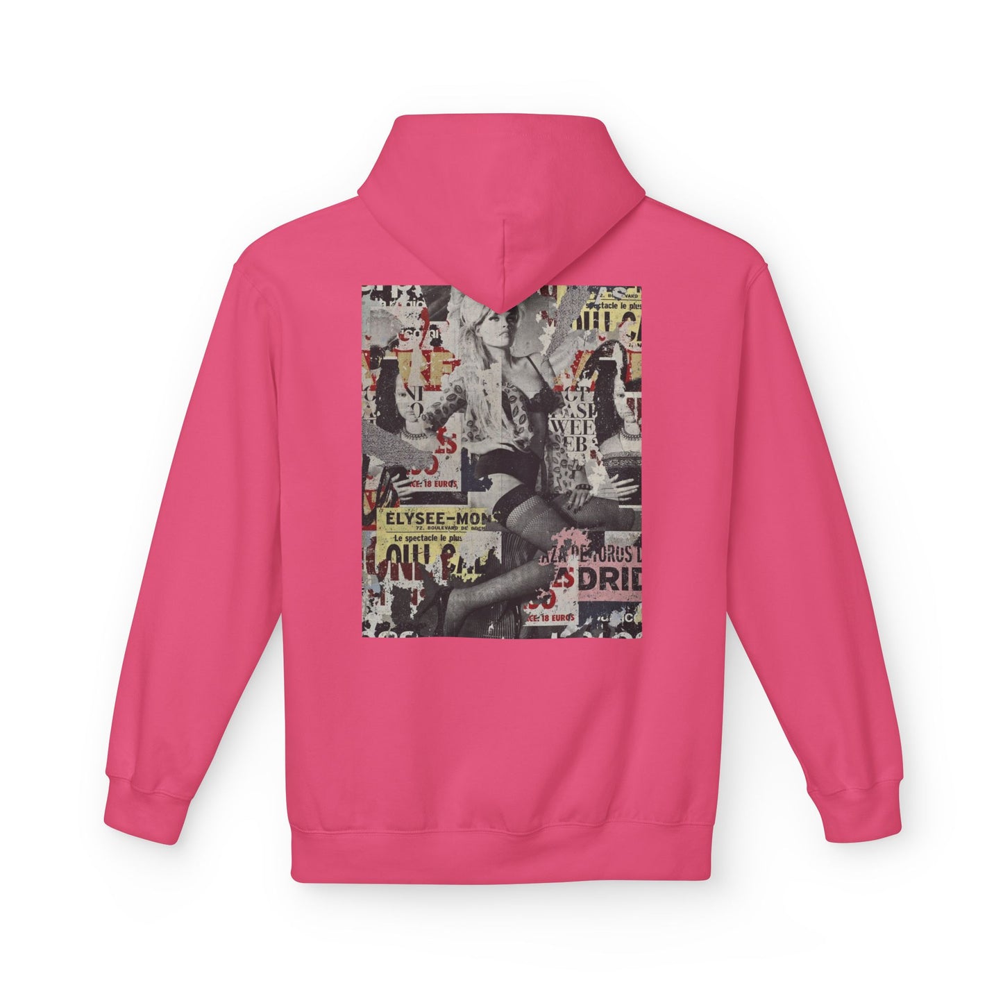 Vintage Graphic Unisex Midweight Fleece Hoodie - Soft Comfortable Layering