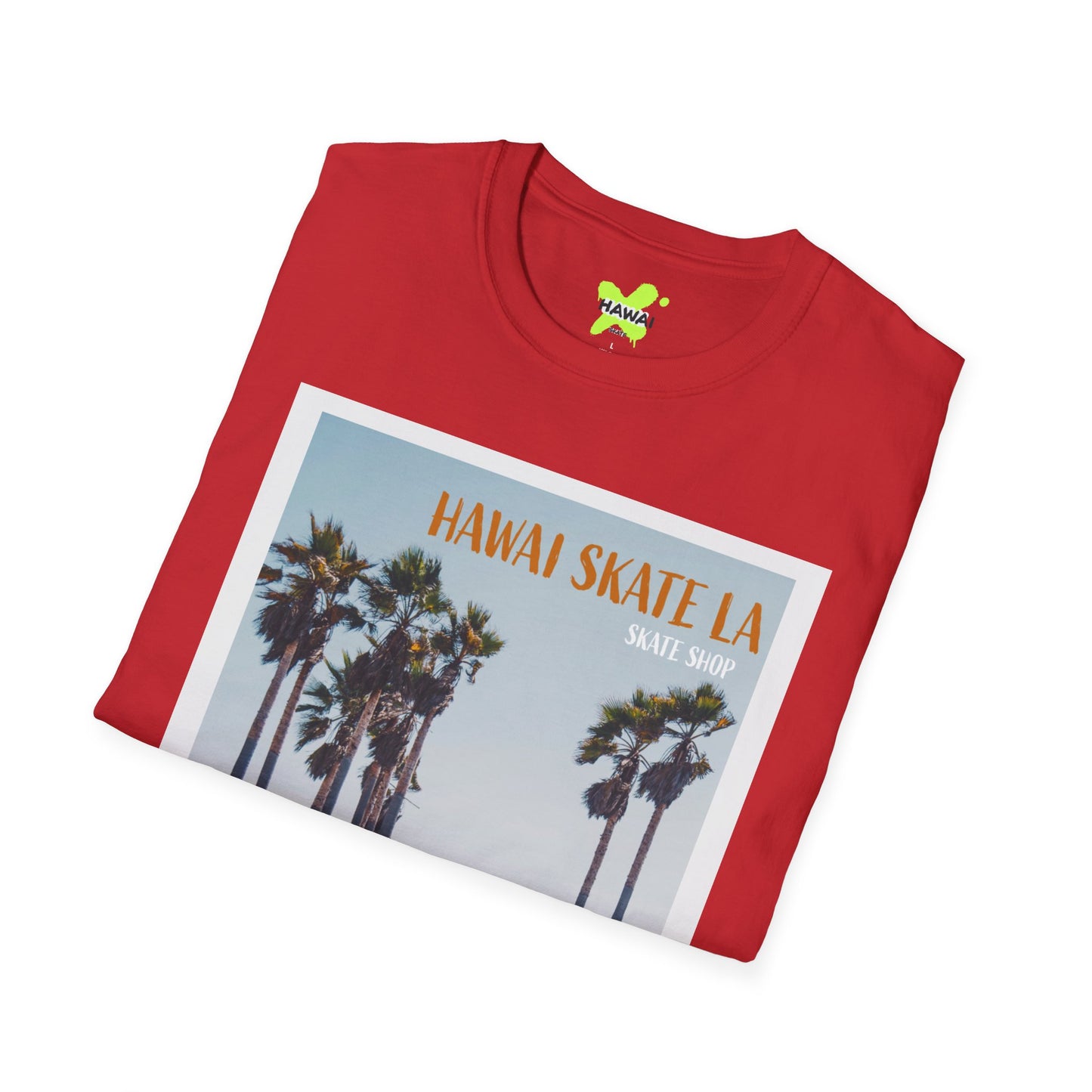 Hawaii Skate LA Unisex Softstyle T-Shirt – Grand Re-Opening Retro Vibe