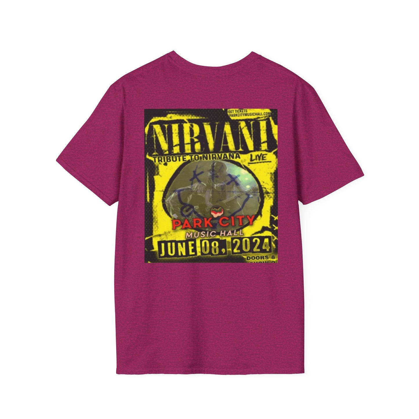 Unisex Softstyle T-Shirt - Nirvana Tribute Concert Tee - Vintage Music Vibe