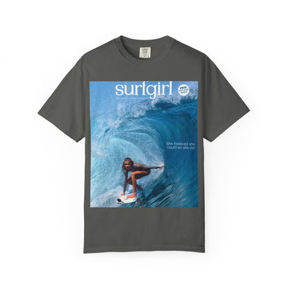 Surfgirl Wave Photo T-Shirt — Vintage Surf Magazine Graphic Tee