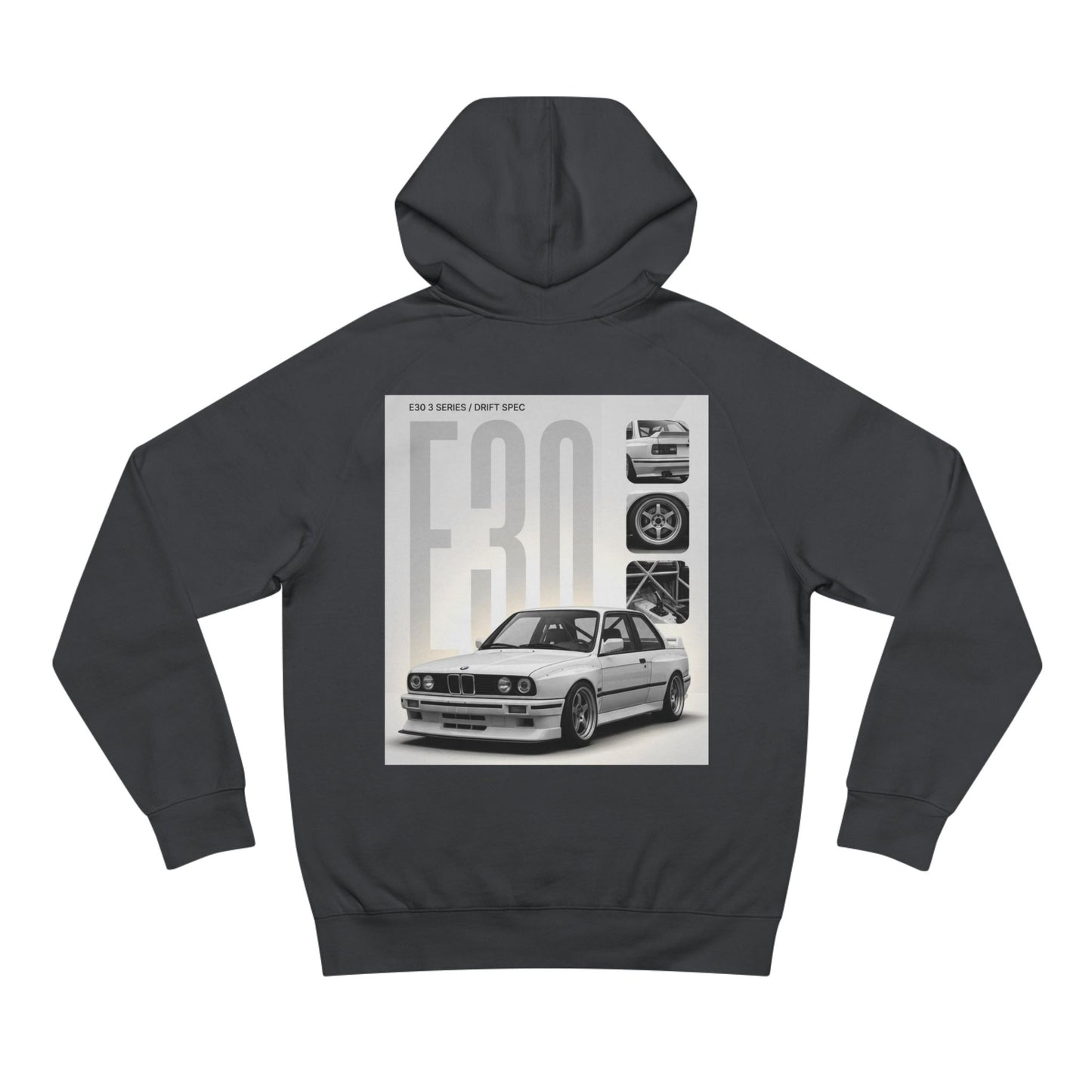 BMW E30 Hoodie — Vintage Motorsport Graphic Pullover