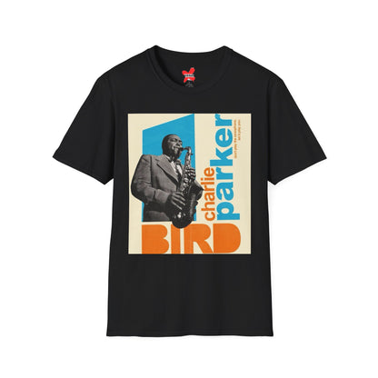 Vintage Charlie Parker Unisex Softstyle T-Shirt - Music Lover Tee