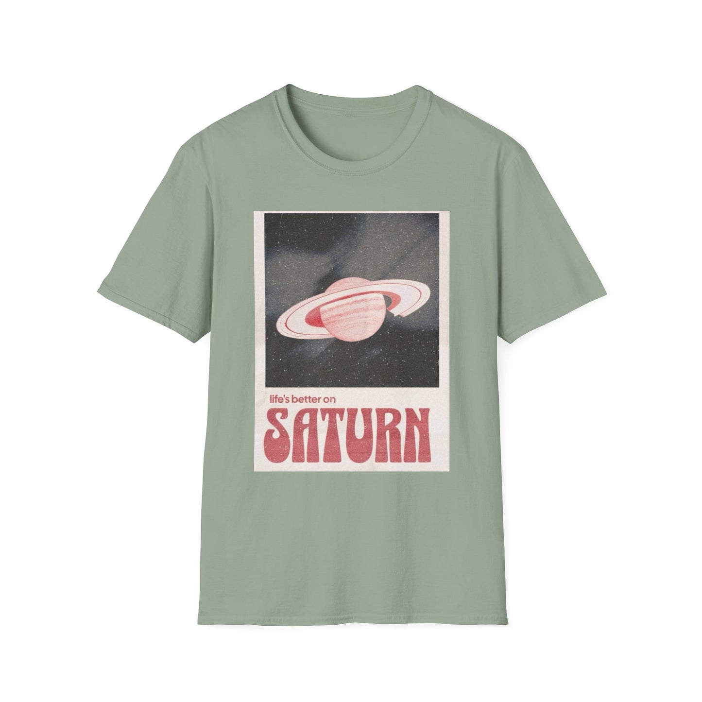 Vintage Saturn Graphic T-Shirt, Retro Space Tee, Unisex Casual Wear, Planet Lovers Gift, Cool Astronomy Shirt