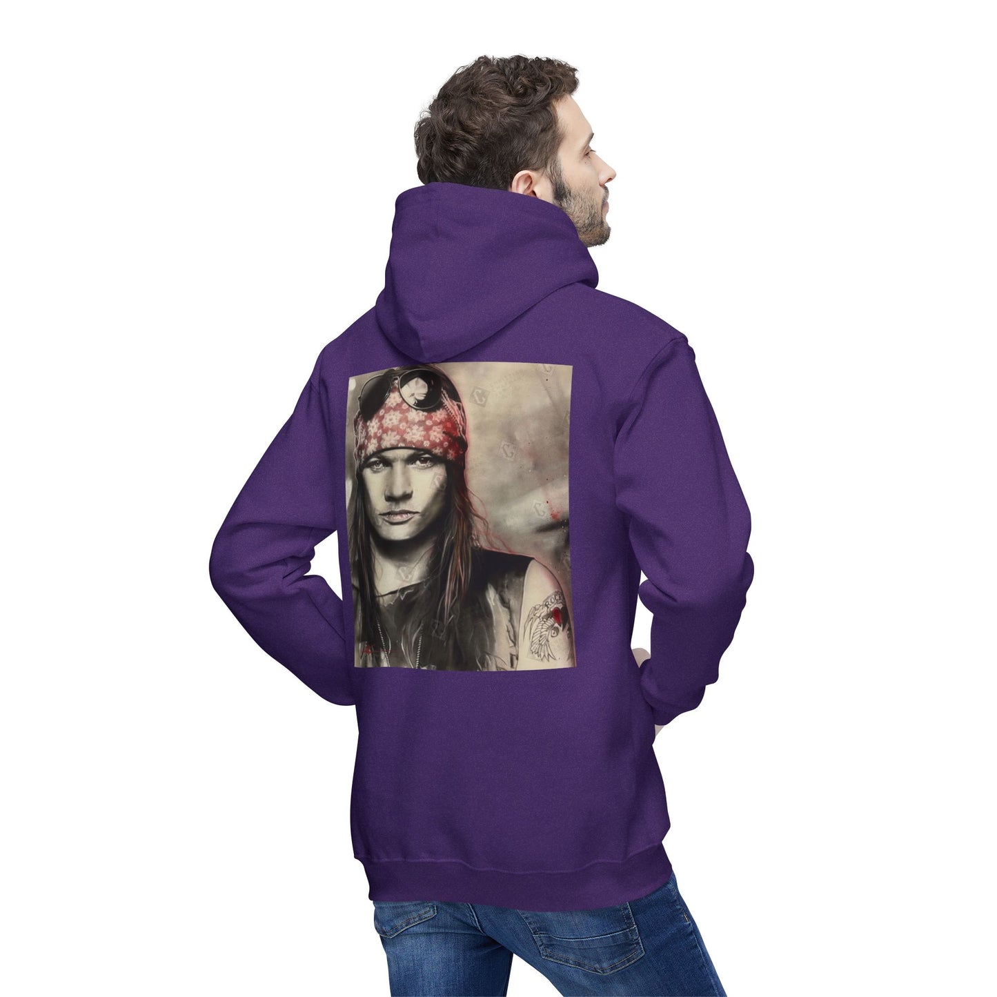 Unisex Hooded Sweatshirt with Rock Band Design – Made in US