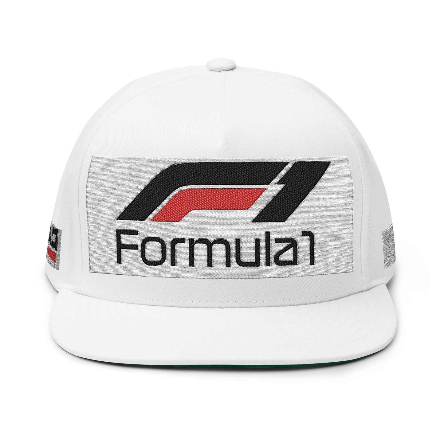 Formula 1 Embroidered Flat Bill Cap – Racing Logo Snapback
