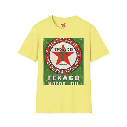 Vintage Texaco Motor Oil T-Shirt, Retro Gas Station Tee, Unisex Graphic Shirt, Gift for Car Lovers, Americana Apparel