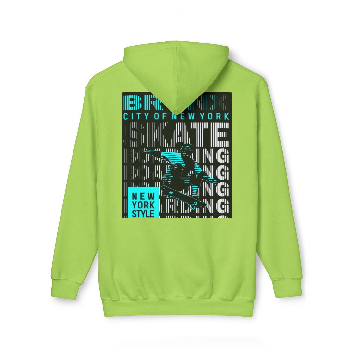 NYC Inspired Unisex Hoodie, Skate Style, Streetwear Sweatshirt, Casual Layer, Gift for Him/Her, Made in USA
