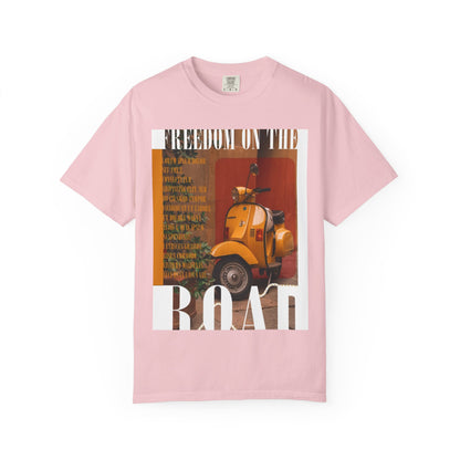 Vintage Vespa 'Freedom on the Road' T-Shirt