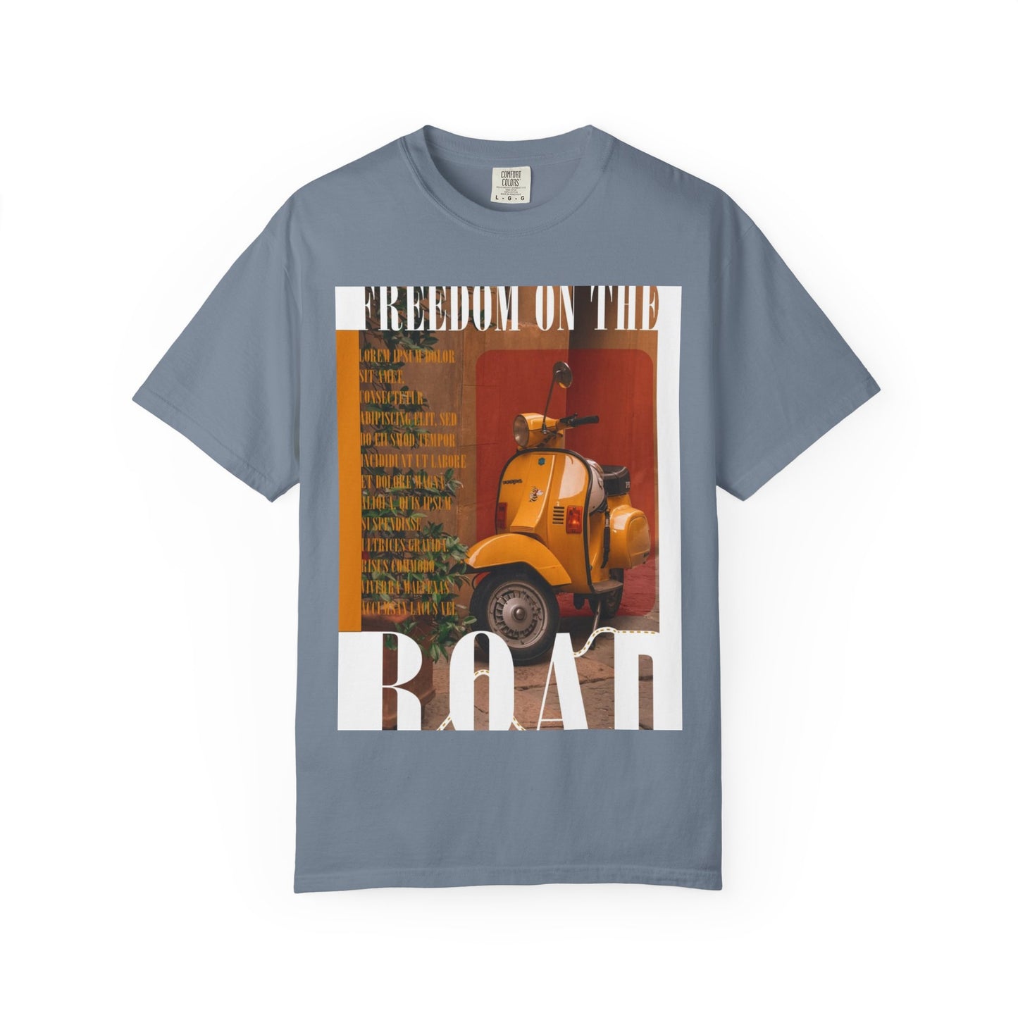 Vintage Vespa 'Freedom on the Road' T-Shirt