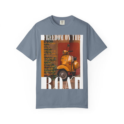 Vintage Vespa 'Freedom on the Road' T-Shirt