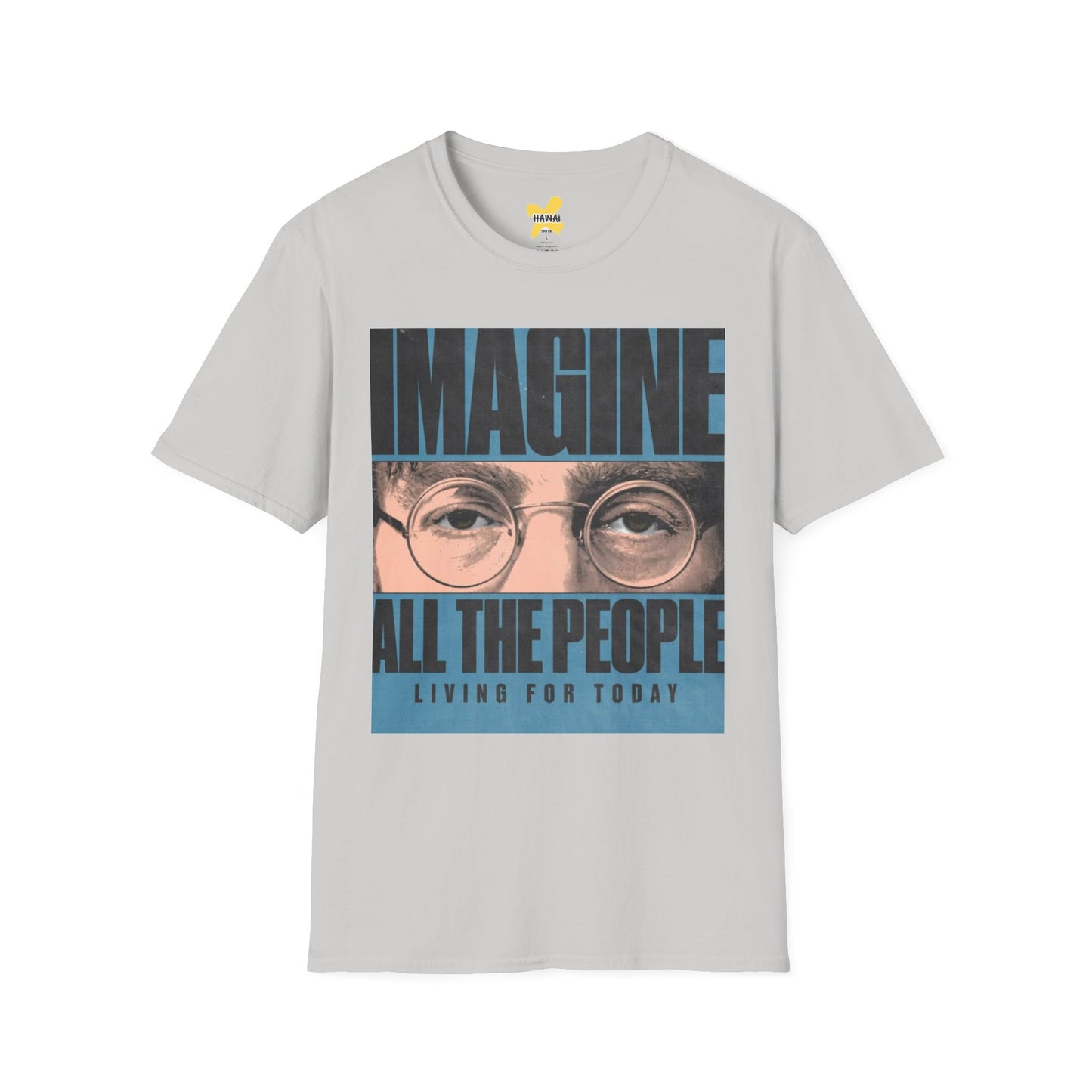 Imagine All the People Unisex Softstyle T-Shirt - Inspirational Graphic Tee for Comfort & Style