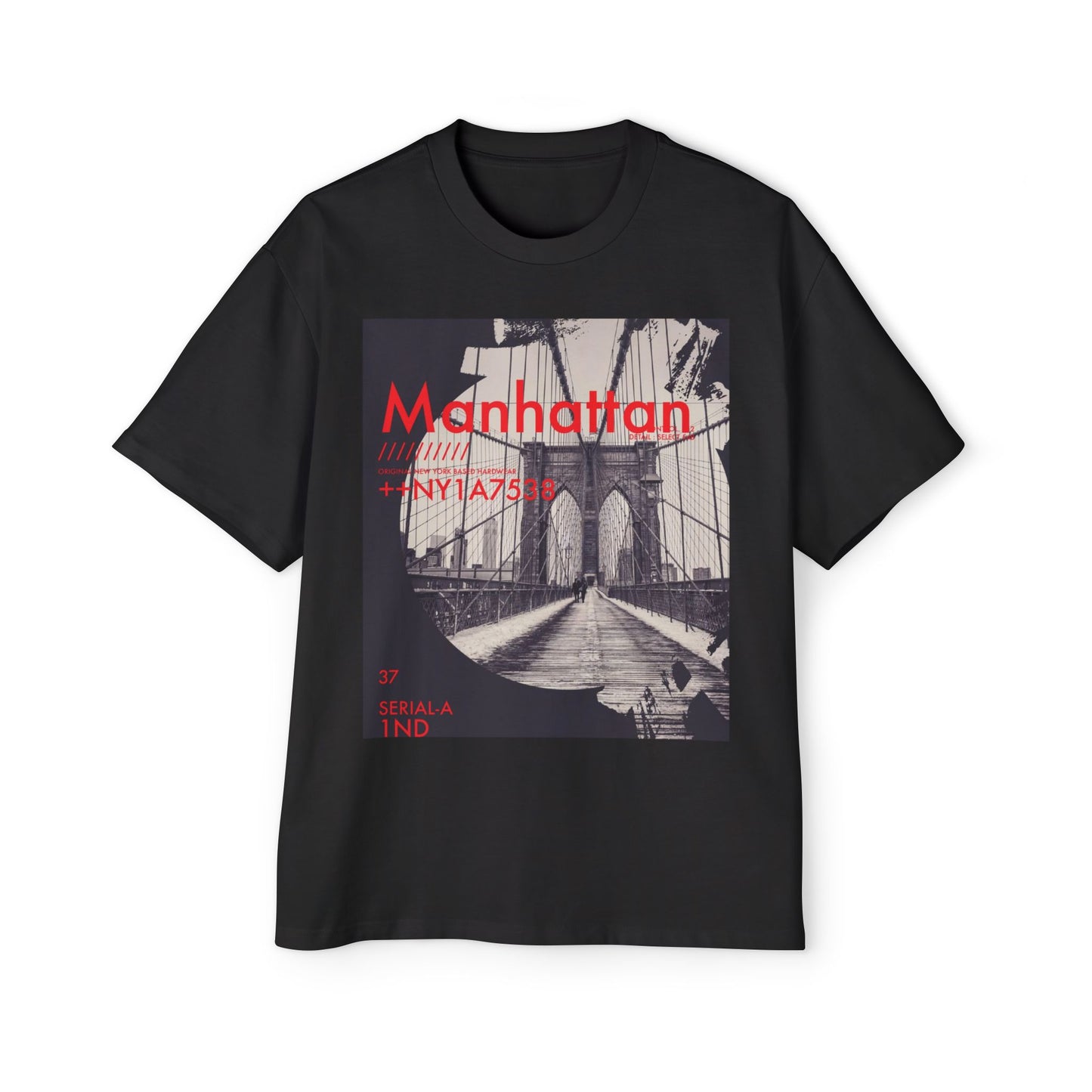 Manhattan Bridge Graphic Tee — Vintage NYC Photo Print