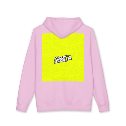 Realist Ghost Hoodie — Neon Yellow Graphic Pullover