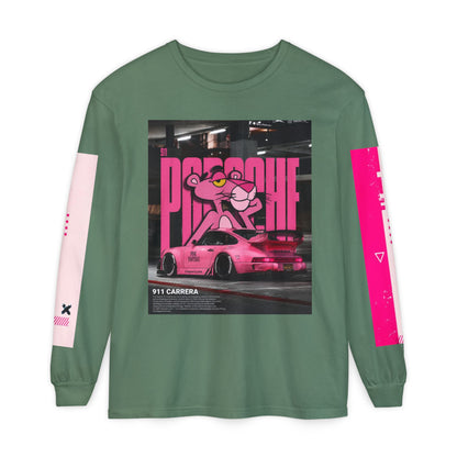 Pink Panther Porsche Long Sleeve T-Shirt