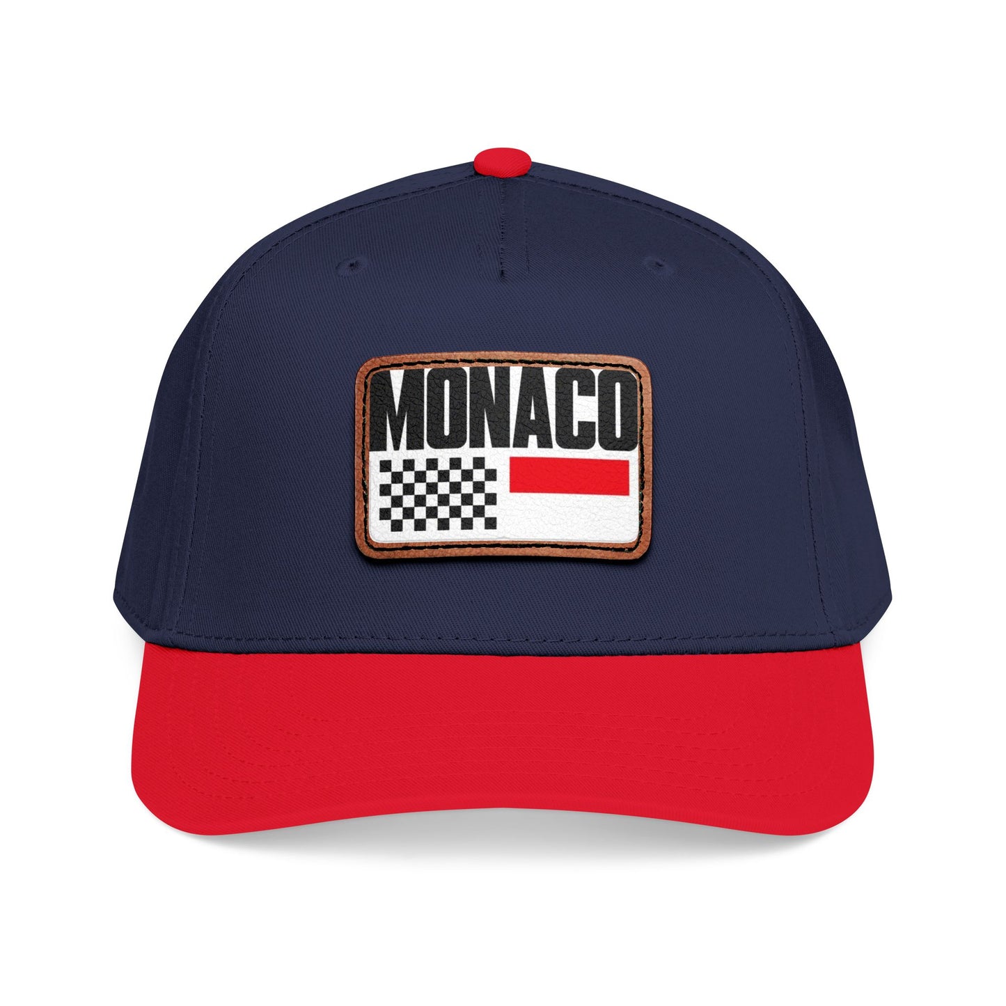 Monaco Leather Patch Baseball Cap – Vintage Racing Flag Hat