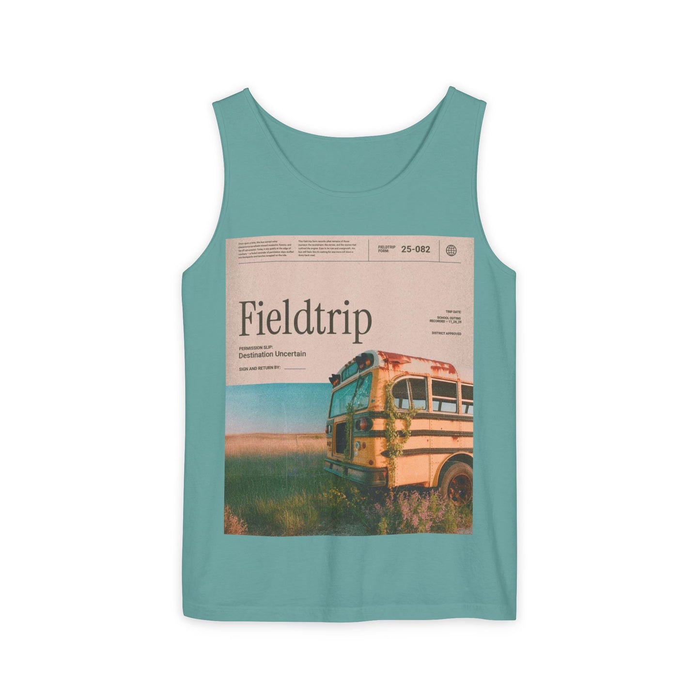 Fieldtrip Vintage Bus Tank Top — Retro Travel Graphic Tank