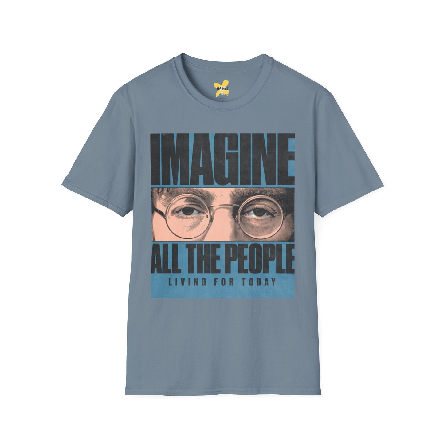 Imagine All the People Unisex Softstyle T-Shirt - Inspirational Graphic Tee for Comfort & Style