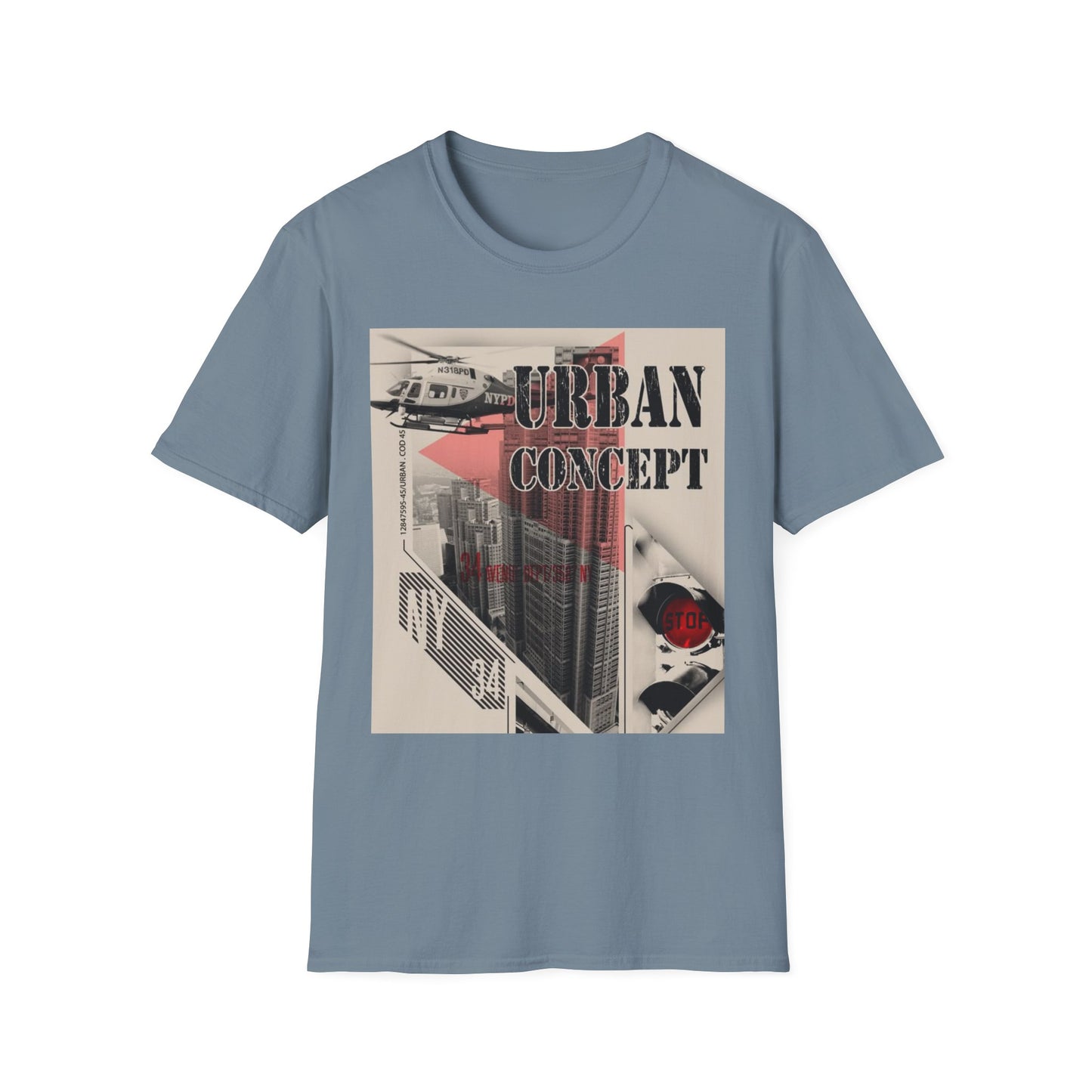 Urban Concept Unisex T-Shirt, Streetwear Tee, Graphic Tee, Casual Fashion, Gift for Him/Her, Trendy Urban Wear