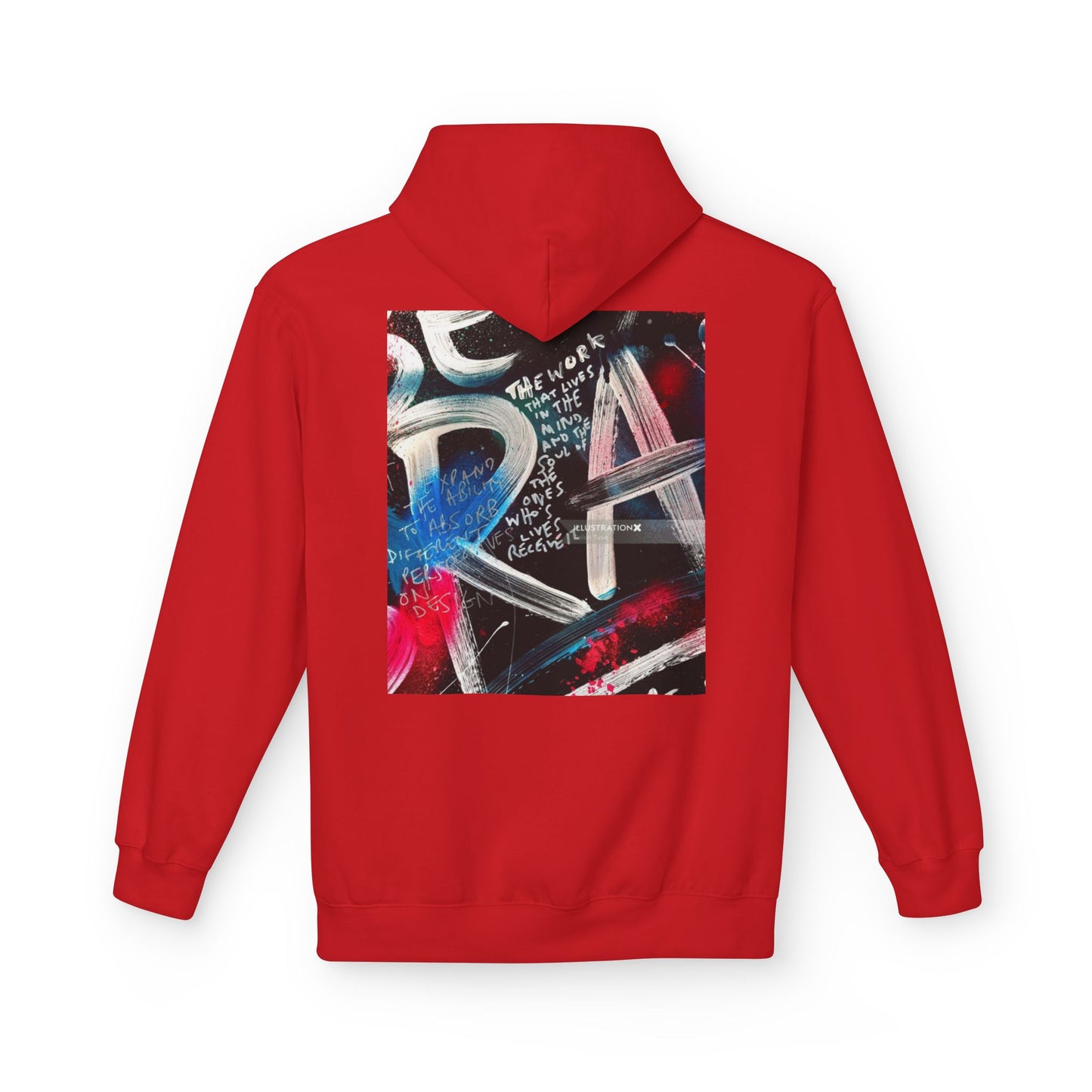 Unisex Midweight Softstyle Fleece Hoodie - Colorful Artistic Graffiti Design