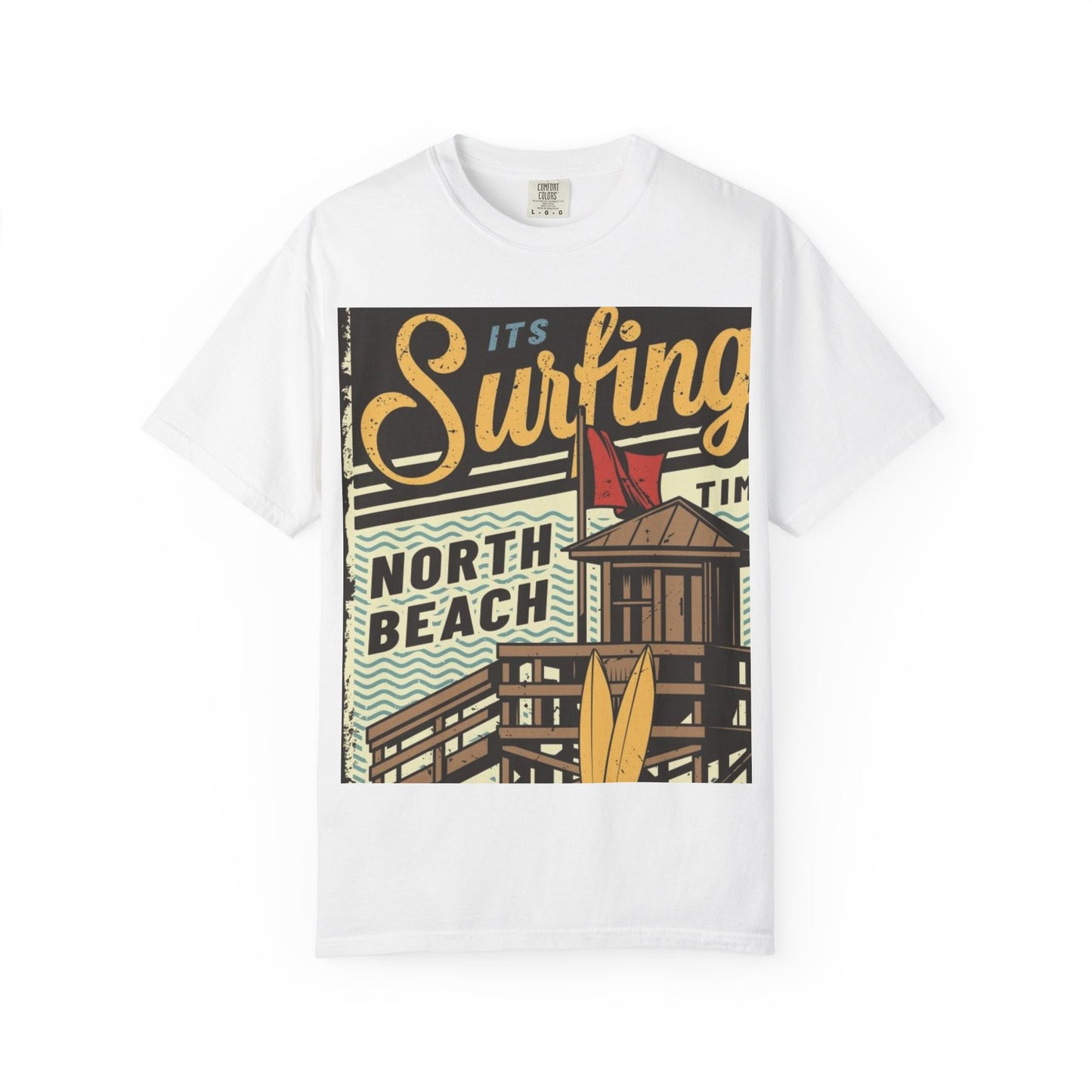 Surf Vibes Unisex T-Shirt - Retro Beach Tee, Casual Style, Summer Wear, Gift for Beach Lovers, Surfing Enthusiasts