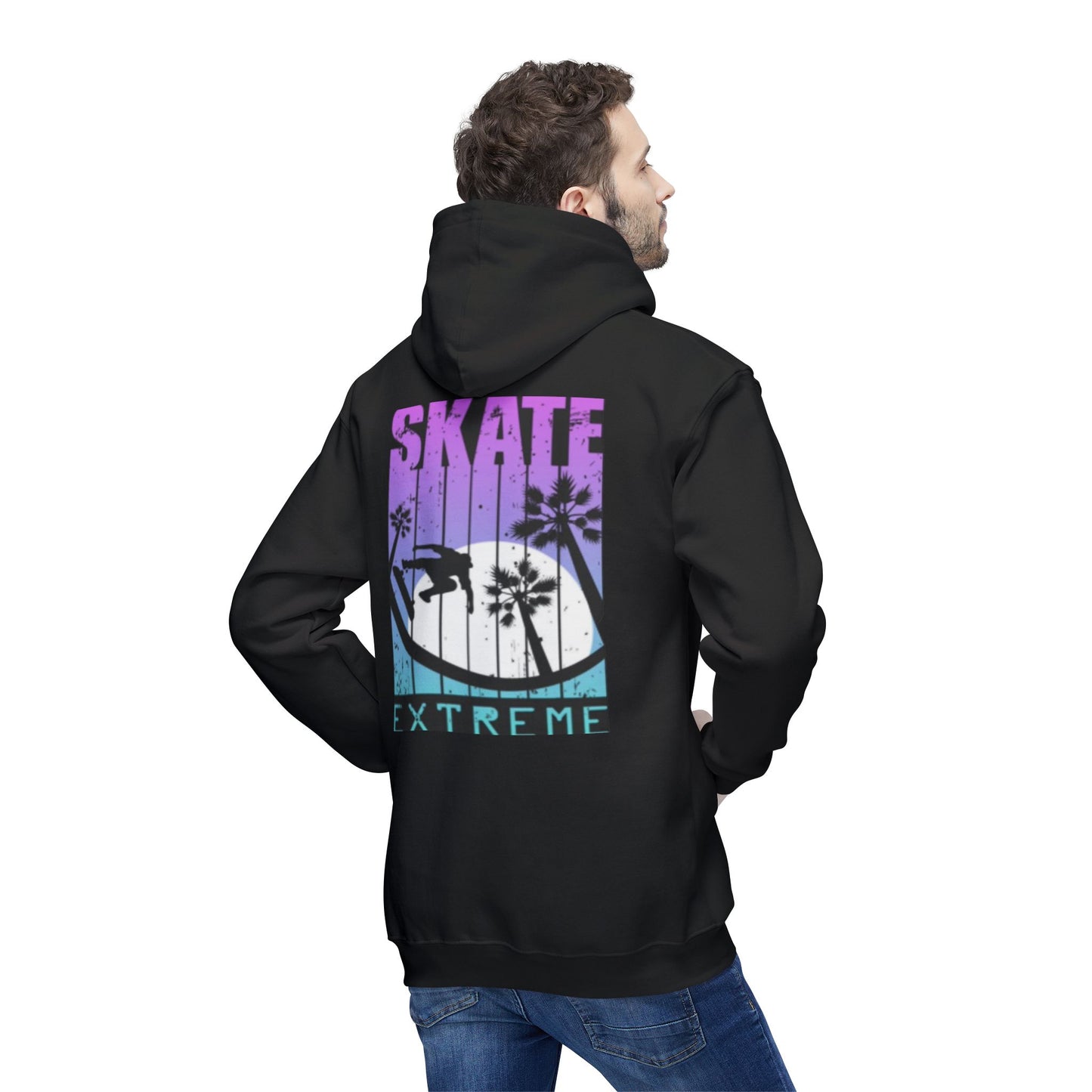 Unisex Hooded Sweatshirt - Extreme Smile Design, Perfect for Casual Adventures