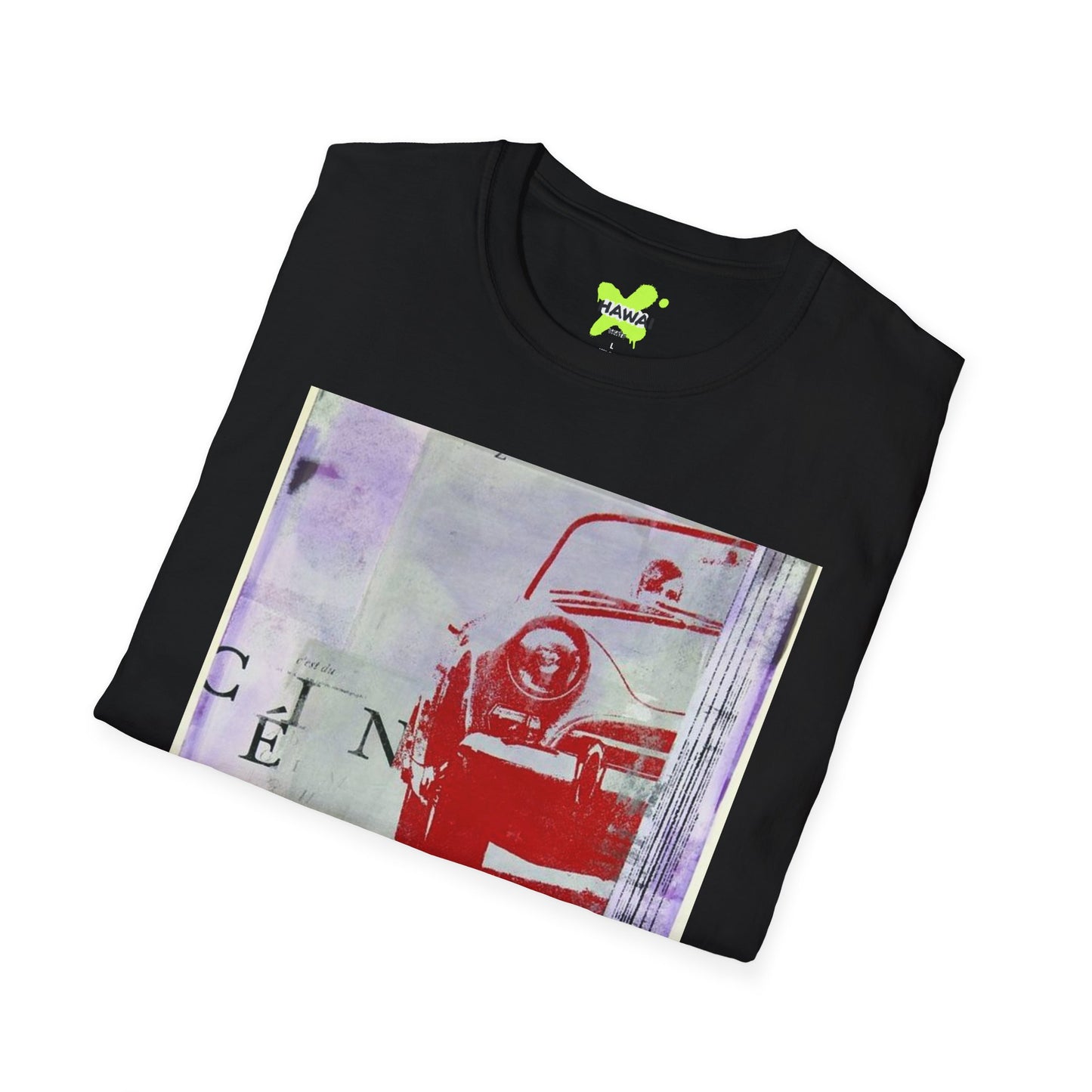 Vintage Car Art Unisex Softstyle T-Shirt | Retro Graphic Tee for Auto Enthusiasts