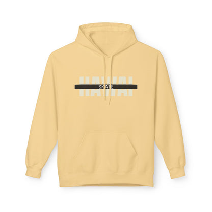 Happy Vibes Unisex Fleece Hoodie - Smiley Face Design