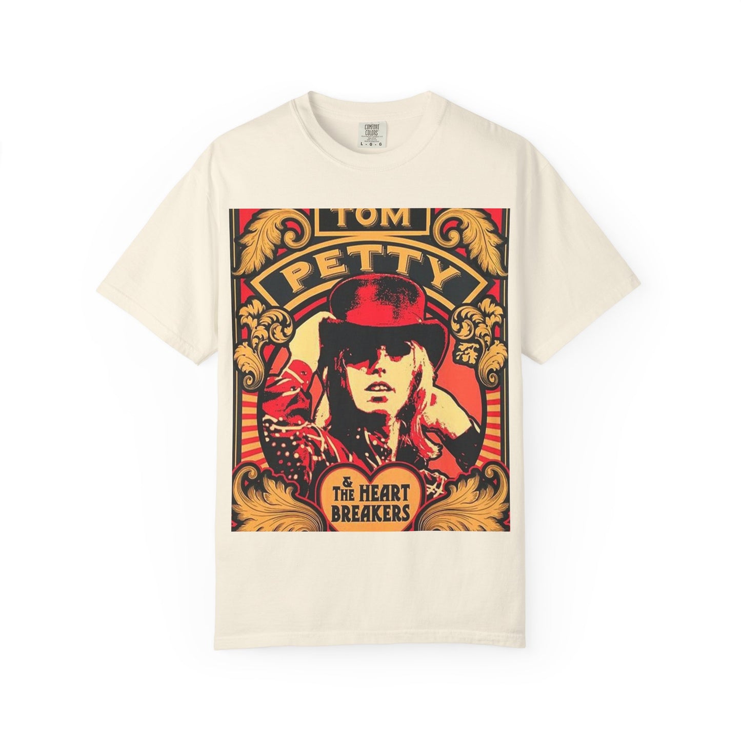 Vintage Rock Tee - Tom Petty Inspired Unisex Garment-Dyed T-shirt, Music Lover Gift, Casual Style, Band Merch, Retro Apparel