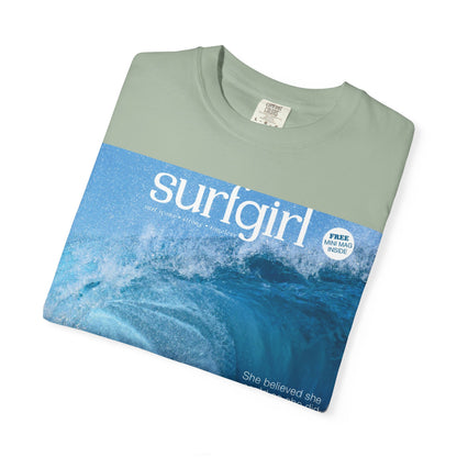 Surfgirl Wave Photo T-Shirt — Vintage Surf Magazine Graphic Tee