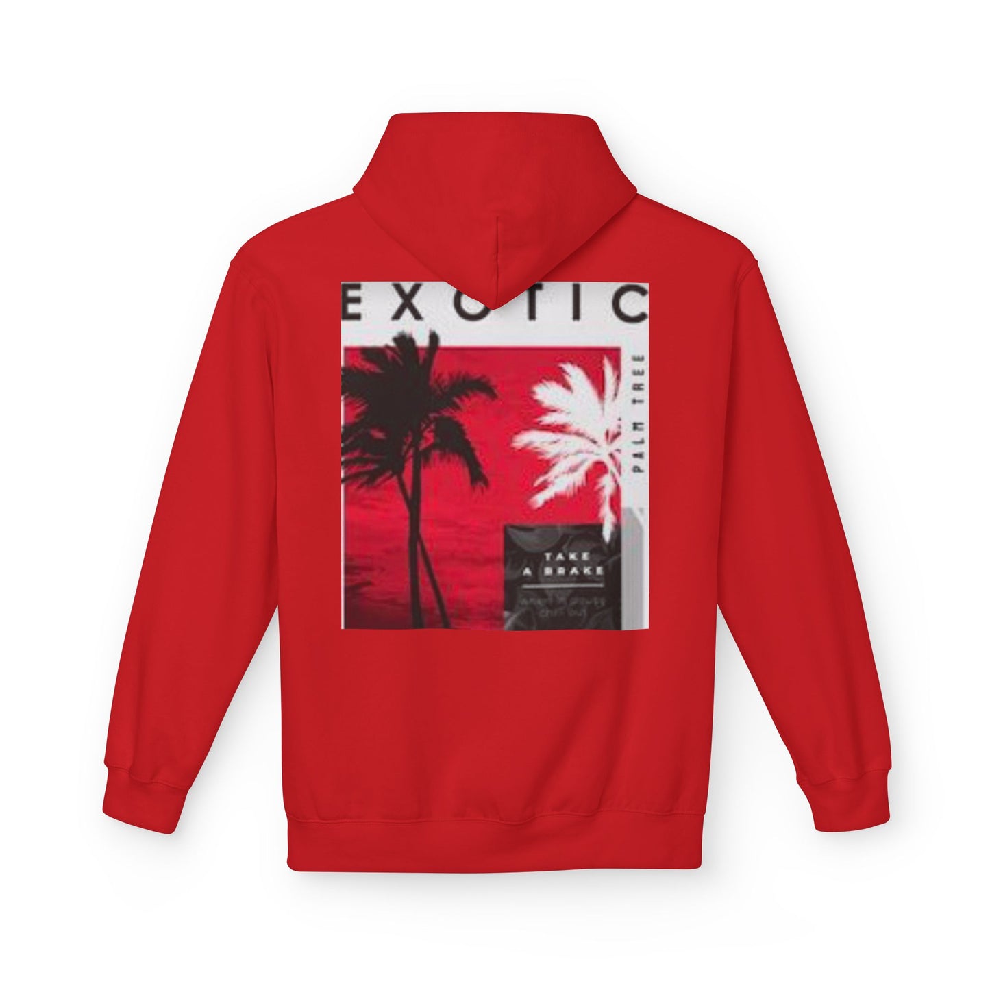 Exotic Vibe Unisex Fleece Hoodie - Cozy Beach Style, Perfect for Travel, Summer Events, Casual Outings, Gifts for Adventurers