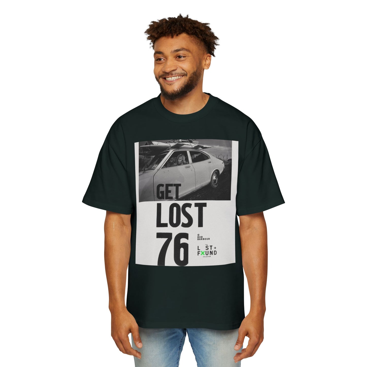 Get Lost 76 Tee — Vintage Car Graphic Oversized T‑Shirt