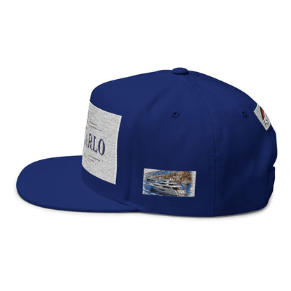 Monte Carlo Monaco Embroidered Flat Bill Cap
