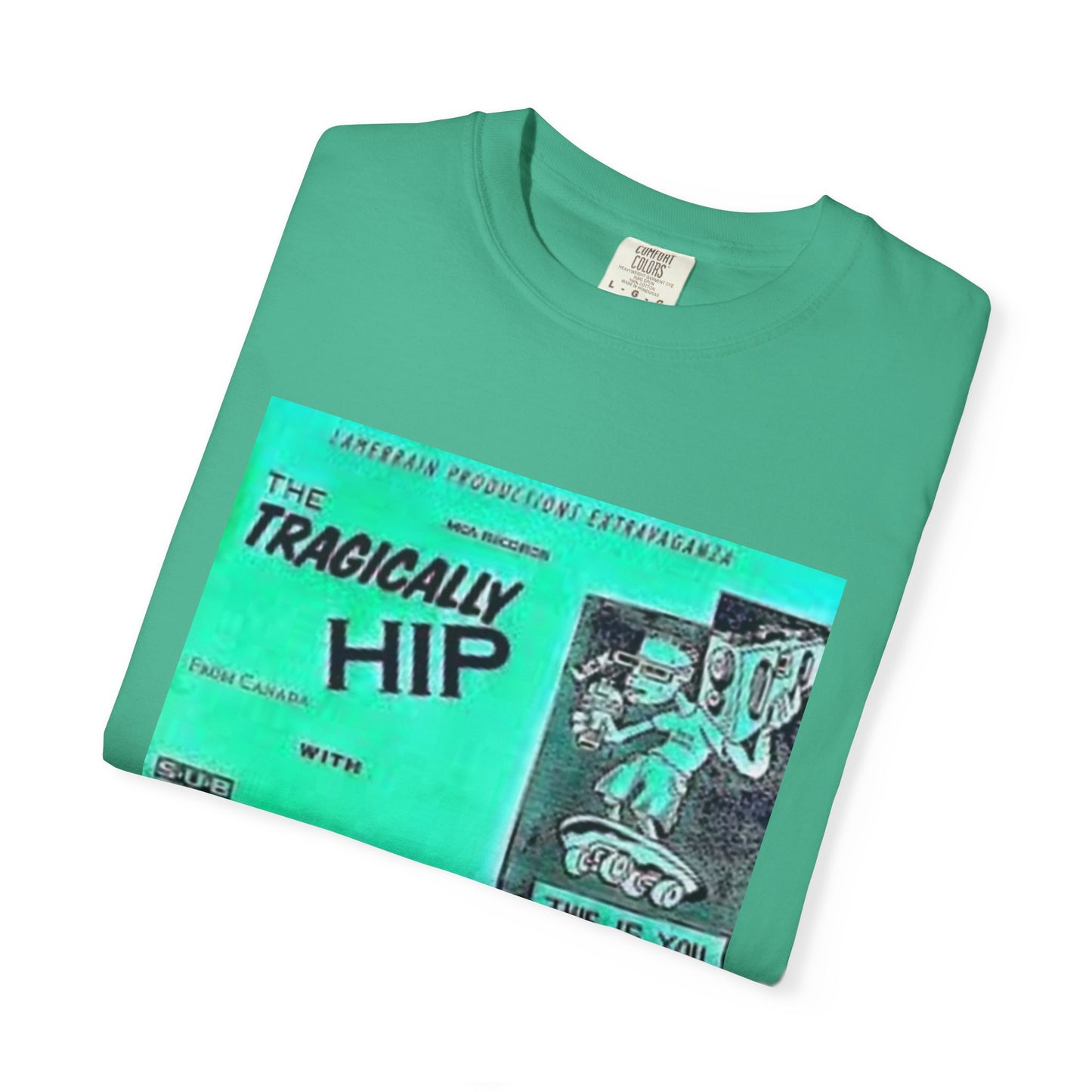 Retro Band Graphic T-Shirt - Nirvana & Tragically Hip Design