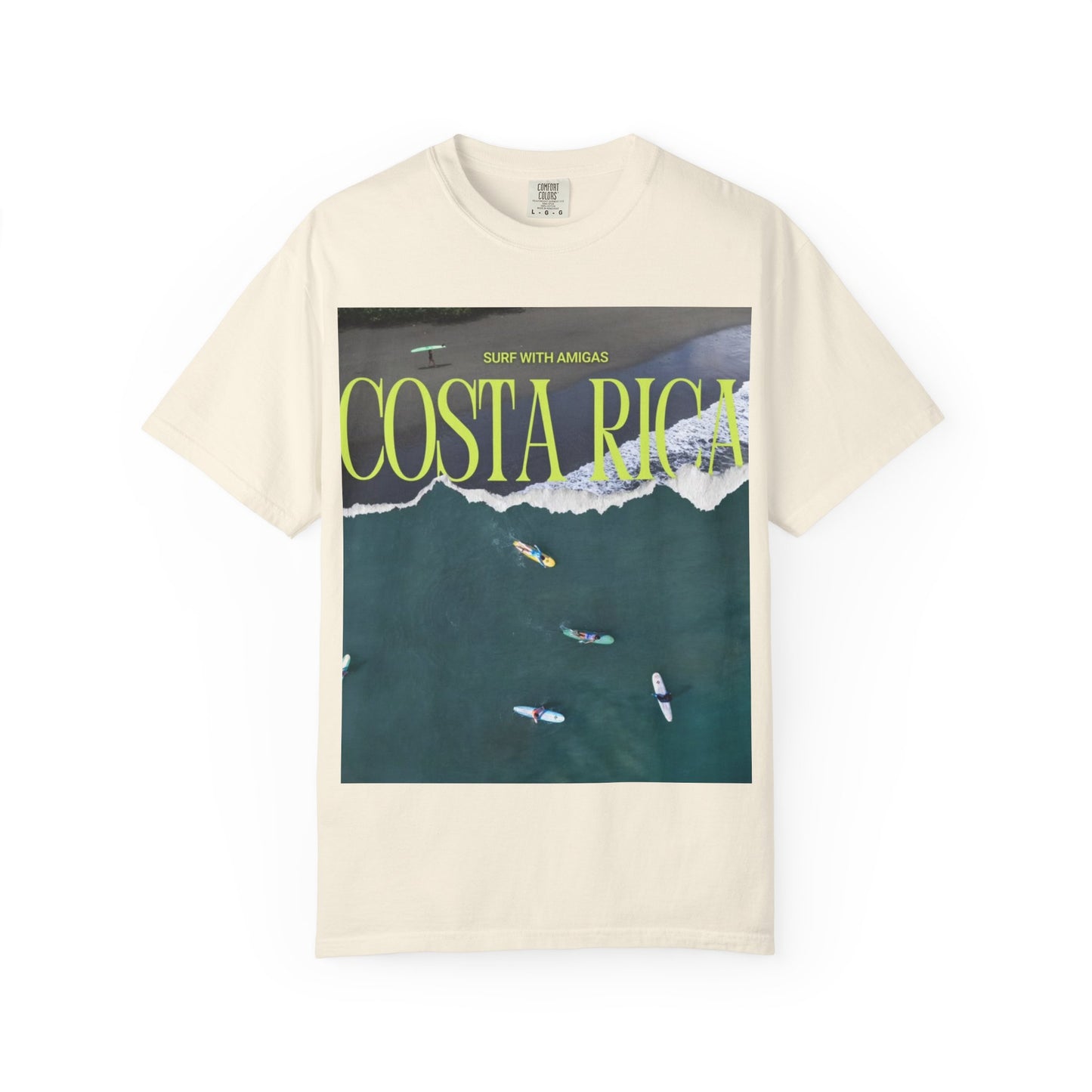 Costa Rica Surf T-Shirt — Aerial Wave & Surfers Graphic Tee