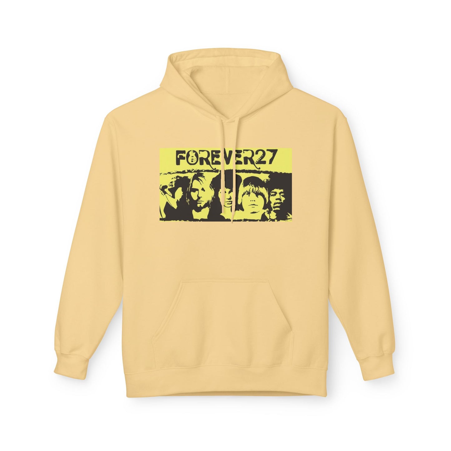 Forever 27 Retro Hoodie - Unisex Midweight Fleece for Music Lovers